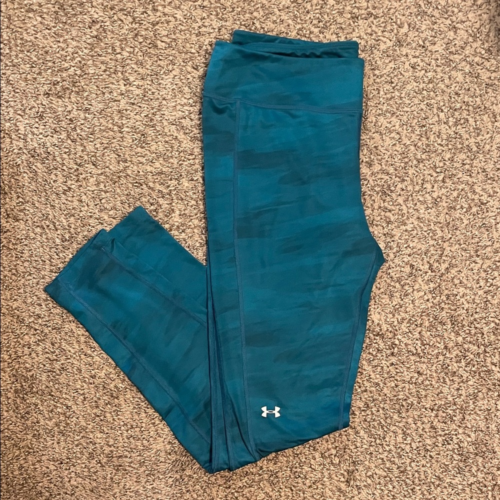 Under Armour Blue Patterned Workout Leggings
